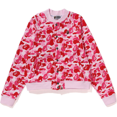 ABC CAMO SWEAT VARSITY JACKET L