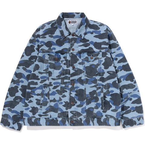 COLOR CAMO DENIM JACKET MENS