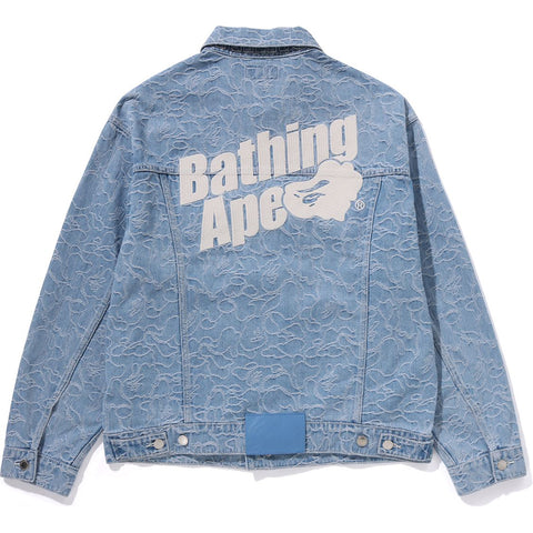 LINE CAMO DENIM JACKET MENS