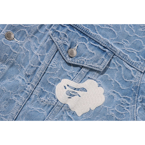 LINE CAMO DENIM JACKET MENS