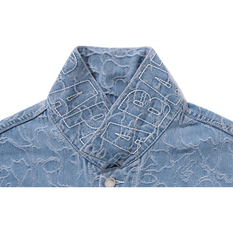 LINE CAMO DENIM JACKET MENS