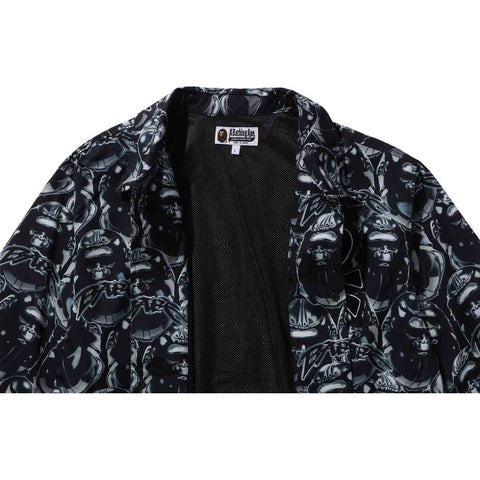 APE HEAD GRAFFITI COACH JACKET RELAXED FIT MENS