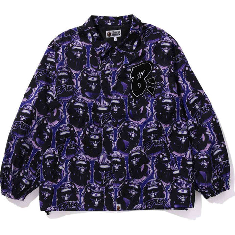 APE HEAD GRAFFITI COACH JACKET RELAXED FIT MENS