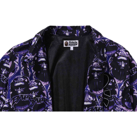 APE HEAD GRAFFITI COACH JACKET RELAXED FIT MENS