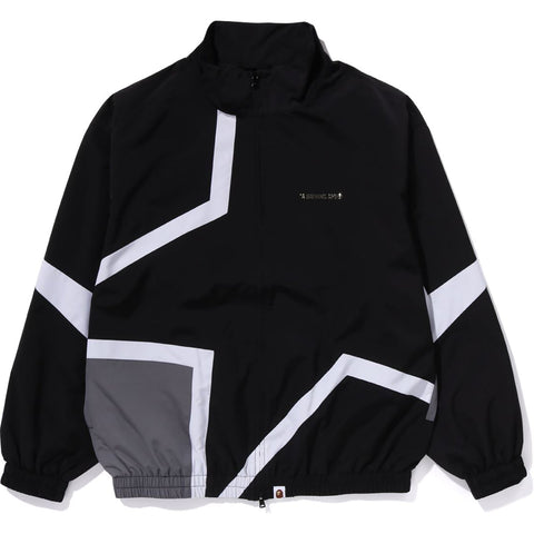 COLOR BLOCKING METAL LOGO PIN TRACK JACKET MENS