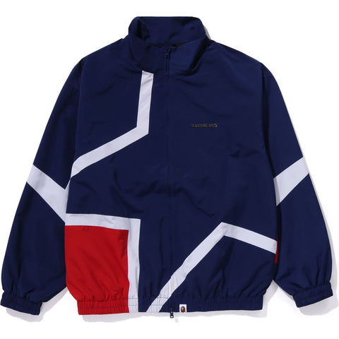 COLOR BLOCKING METAL LOGO PIN TRACK JACKET MENS