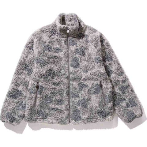 TONAL SOLID CAMO METAL APE HEAD ONE POINT FLEECE JACKET MENS