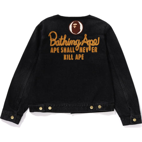 CHAMPION NO-COLLAR DENIM JACKET LADIES