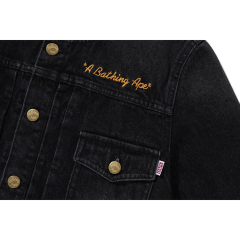 CHAMPION NO-COLLAR DENIM JACKET LADIES