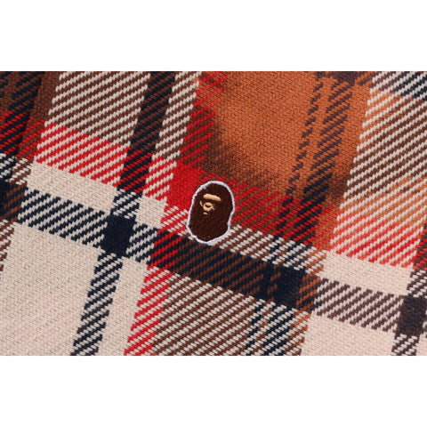 BLEACHED BAPE CHECK SHIRT JACKET KIDS