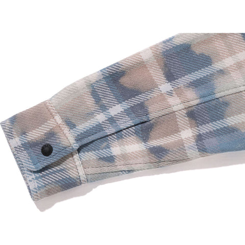 BLEACHED BAPE CHECK SHIRT JACKET KIDS