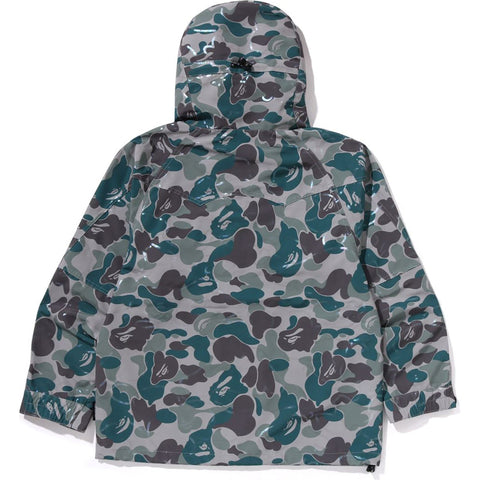 BAPE MENS LAMINATED CAMO SNOWBOARD JACKET
