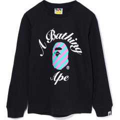 FOAM STRIPE COLLEGE L/S TEE LADIES