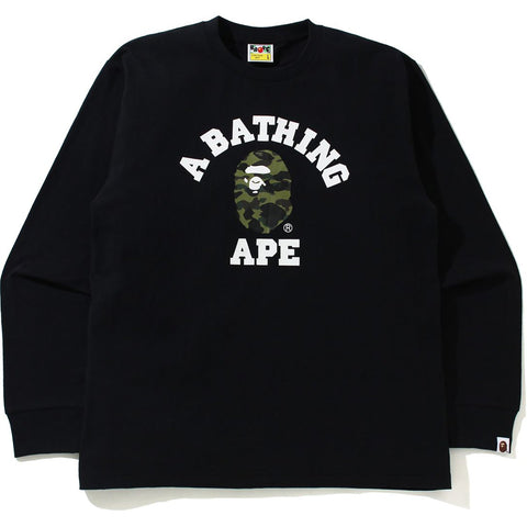 1ST CAMO COLLEGE L/S TEE MENS