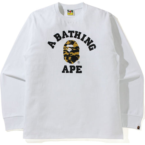 1ST CAMO COLLEGE L/S TEE MENS