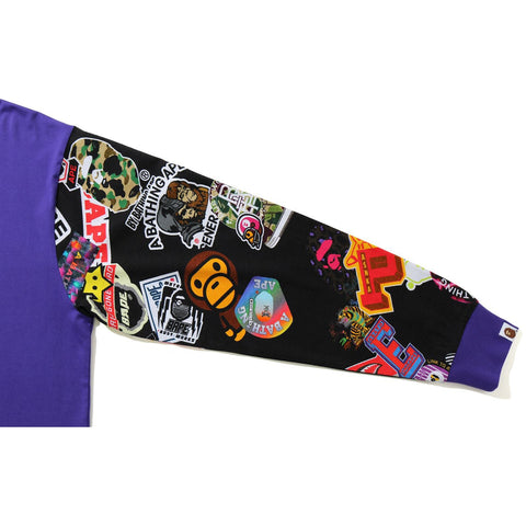 MULTI MOTIF PRINT RELAXED L/S TEE MENS