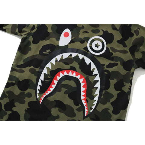 1ST CAMO SHARK 3/4 SLEEVE TEE KIDS