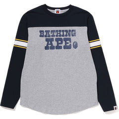 BATHING APE FOOTBALL L/S TEE KIDS