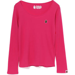 APE HEAD ONE POINT RIB L/S TEE LADIES