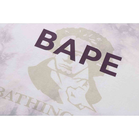 TIE DYE BATHING APE L/S TEE RELAXED FIT MENS