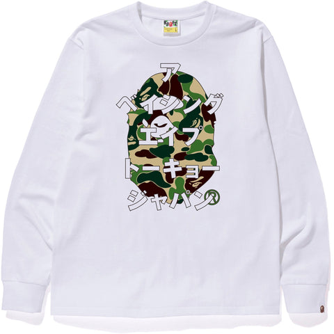 ABC CAMO JAPANESE LETTERS L/S TEE MENS