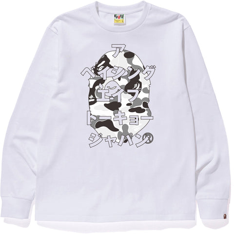 ABC CAMO JAPANESE LETTERS L/S TEE MENS