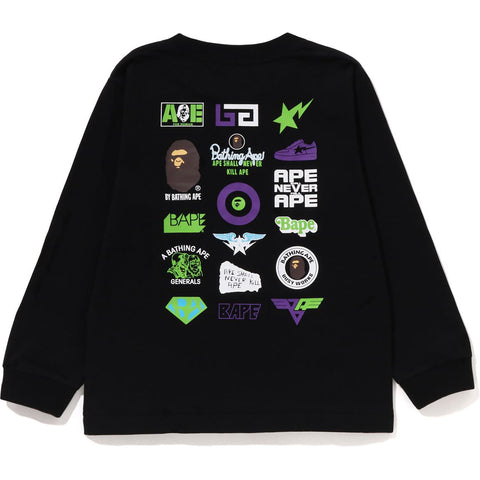MULTI LOGO L/S TEE KIDS