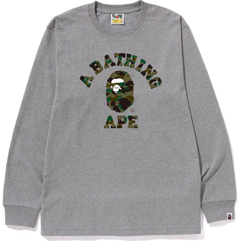 1ST CAMO COLLEGE L/S TEE MENS