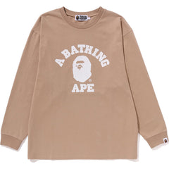 COLLEGE PIGMENT DYE L/S TEE RELAXED FIT LADIES
