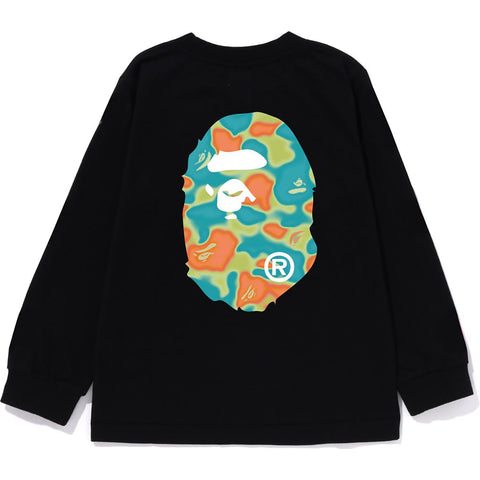 LIQUID CAMO APE HEAD L/S TEE KIDS