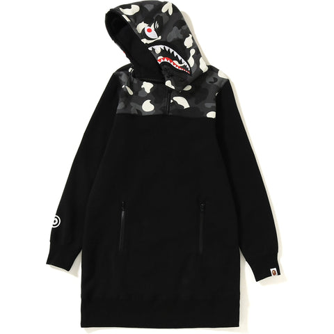 CITY CAMO SHARK HOODIE ONEPIECE LADIES