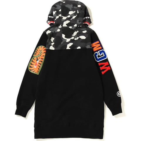 CITY CAMO SHARK HOODIE ONEPIECE LADIES