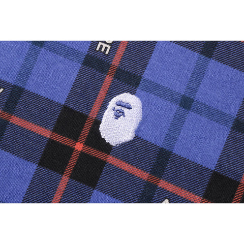 BAPE CHECK RELAXED FIT POLO MENS