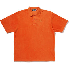 APE HEAD TOWELLING RELAXED FIT POLO MENS