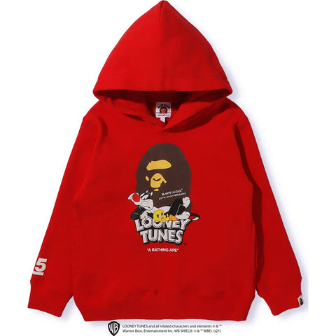 BAPE X LOONEY TUNES APE HEAD PULLOVER HOODIE KIDS