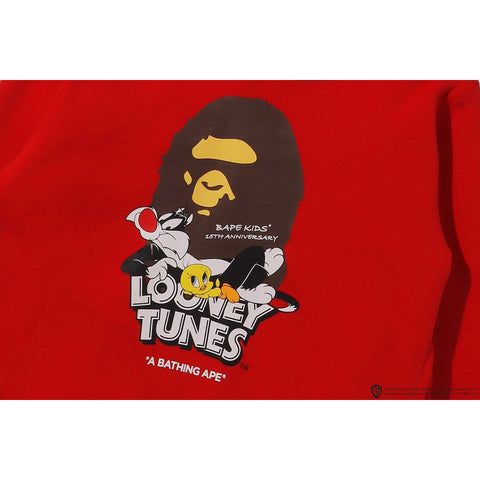 BAPE X LOONEY TUNES APE HEAD PULLOVER HOODIE KIDS