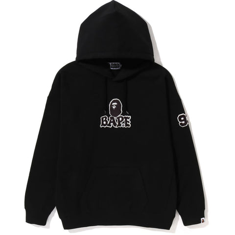 BAPE PATCHED OVERDIZED PULLOVER HOODIE L