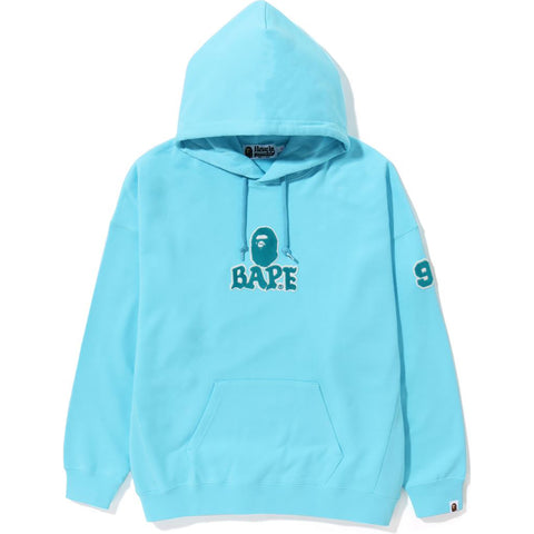 BAPE PATCHED OVERDIZED PULLOVER HOODIE L