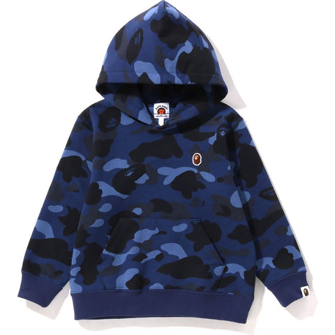 COLOR CAMO ONE POINT APE HEAD PULLOVER HOODIE KIDS