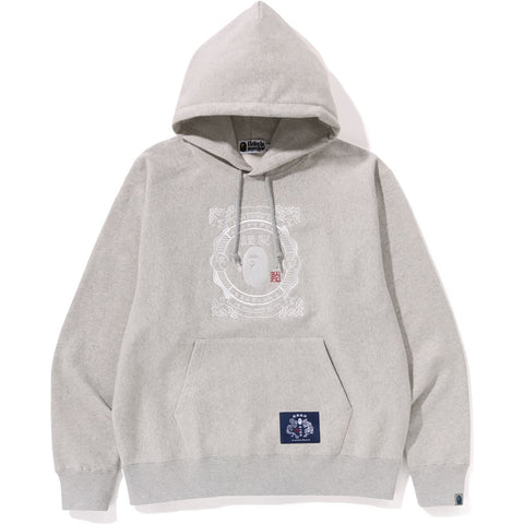 JAPANESE MOTIF RELAXED FIT PULLOVER HOODIE M