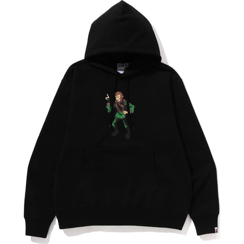 APE RELAXED FIT PULLOVER HOODIE M