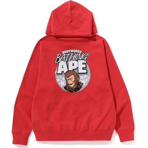 APE RELAXED FIT PULLOVER HOODIE M