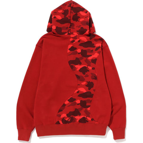 COLOR CAMO COLLEGE CUTTING RELAXED FIT HOODIE M