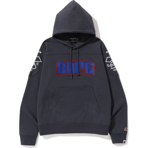 BAPE FOOTBALL LOOSE FIT PULLOVER HOODIE M