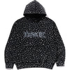 STUDDED LOGO RELAXED FIT PULLOVER HOODIE M