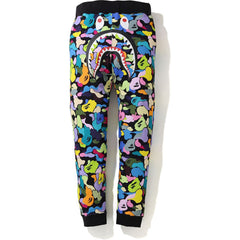 MULTI CAMO SHARK SLIM SWEAT PANTS MENS