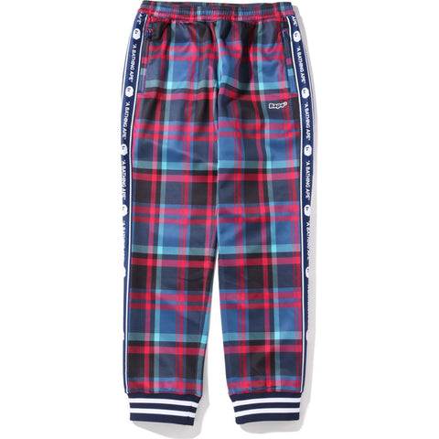 BAPE CHECK JERSEY PANTS MENS