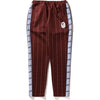 BAPE TEXT STRIPE JERSEY PANTS MENS