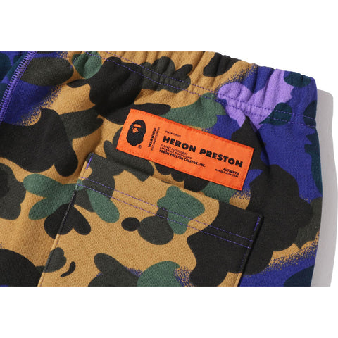 BAPE X HERON PRESTON MIX 1ST CAMO SWEAT PANTS M