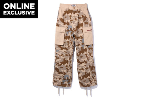 SAND CAMO 6 POCKET HIGH WAIST PANTS LADIES